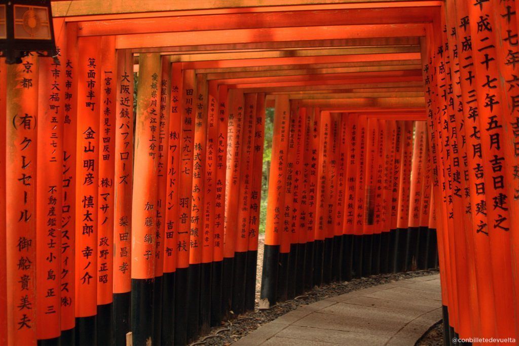 Sendero de toriis en Fushimi Inari