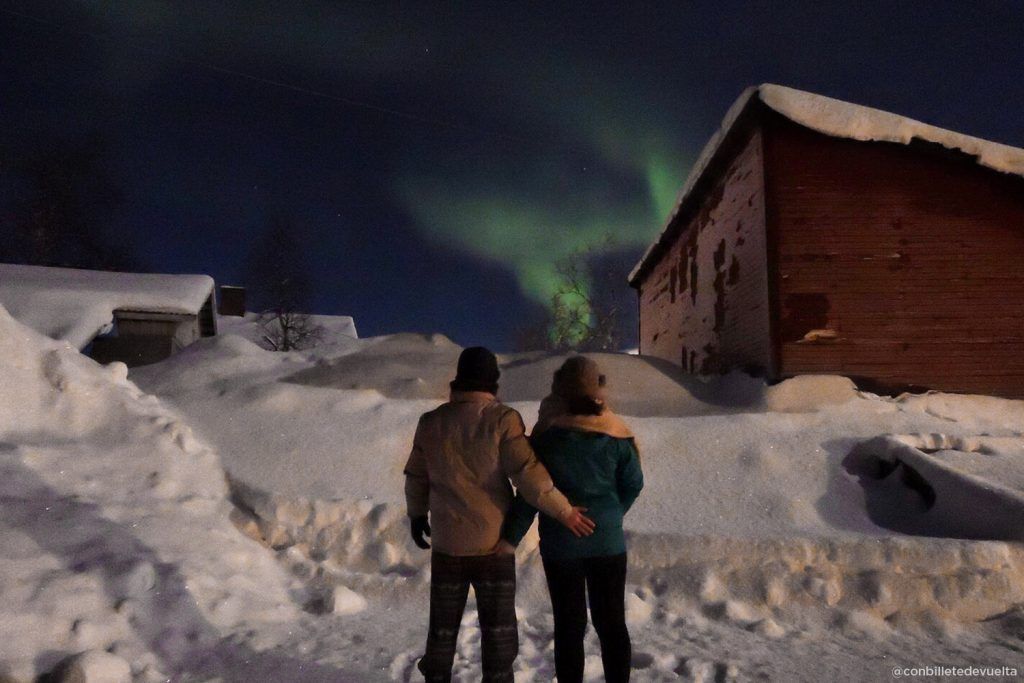 Viajar a Laponia por libre: auroras boreales en Kiruna (Suecia)