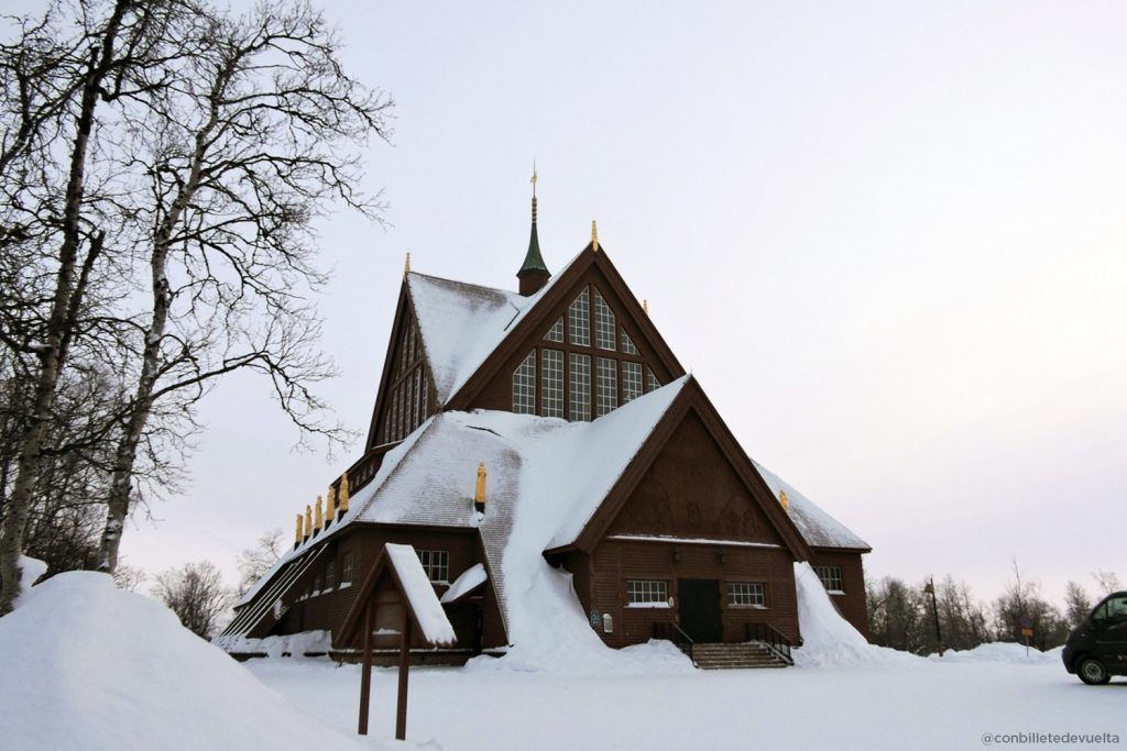 Iglesia de Kiruna: viajar a Laponia por libre