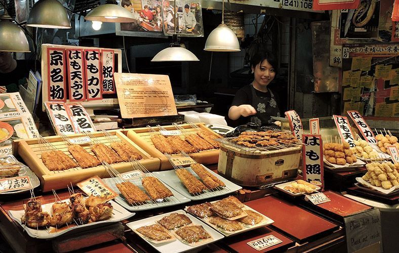 lugares que ver en Japón: mercado de Nishiki