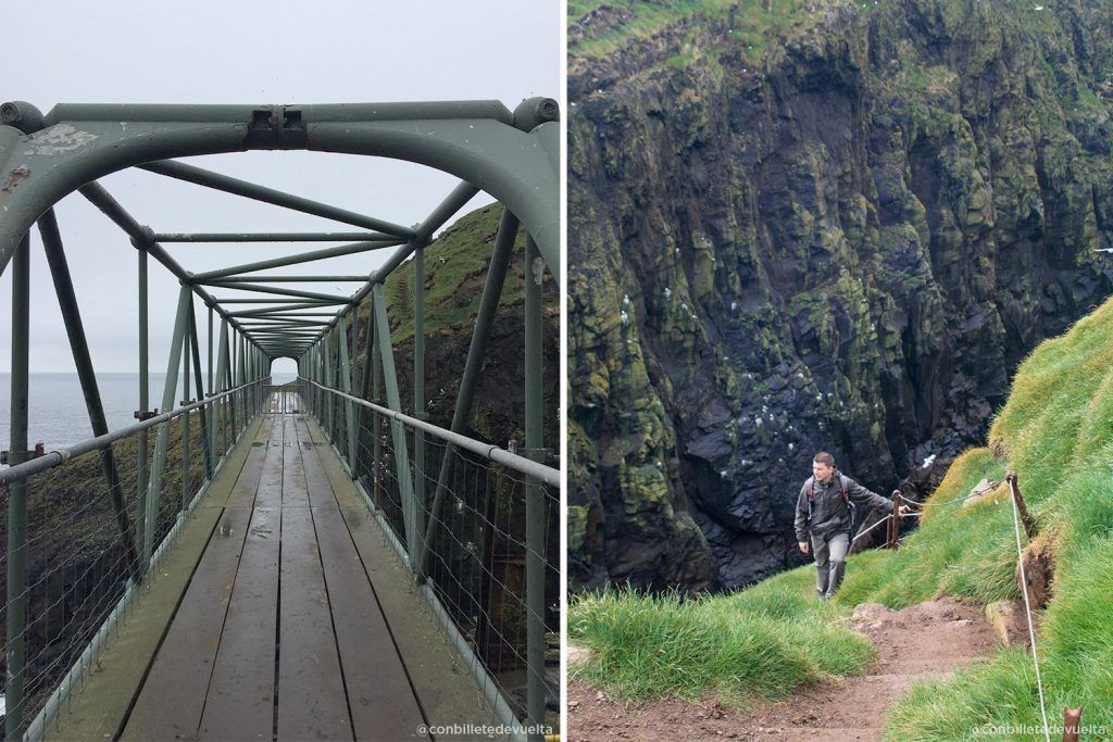 Puente de 35 metro en Mykines